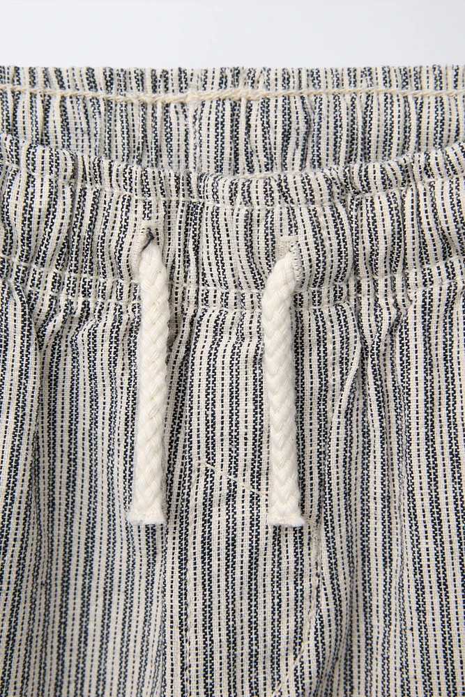 STRIPED BAGGY PANTS