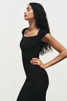 POLYAMIDE MIDI DRESS
