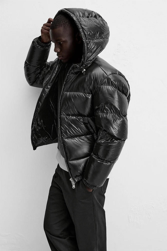 BLOUSON EN DUVET 100 % PLUMES