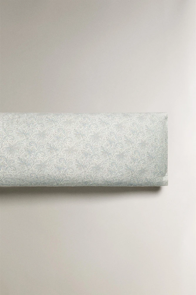 PAISLEY PRINT SATEEN PILLOWCASE