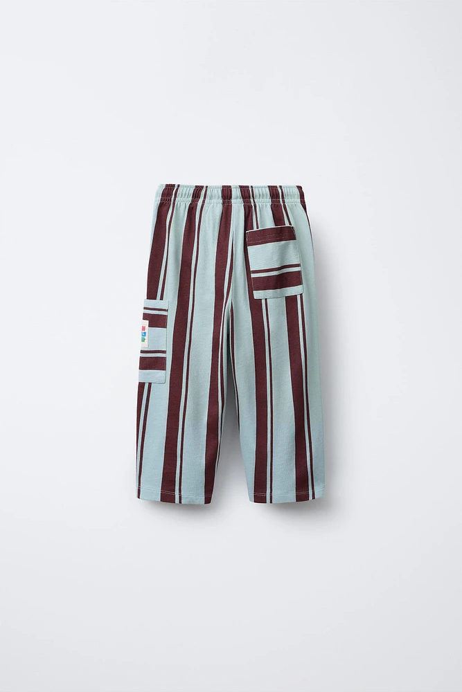 PANTALON CARGO RAYÉ