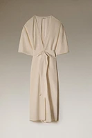 COTTON LACE ROBE WITH SEAMS