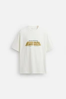 CONTRAST PRINT T-SHIRT