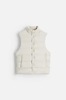 WATER REPELLENT 100% DOWN FEATHER PUFFER VEST