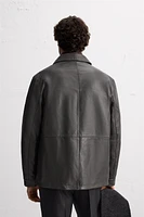 POCKET LEATHER JACKET