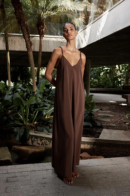 ROBE LONGUE À BRETELLES