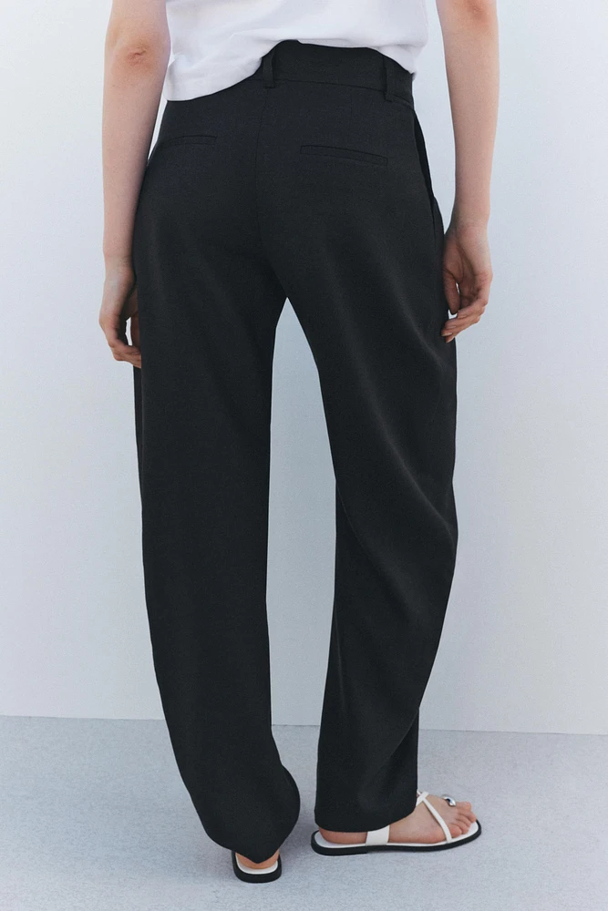 ZW COLLECTION LINEN BARREL PANTS