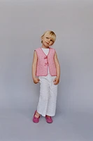 GILET MATELASSÉ À FLEURS