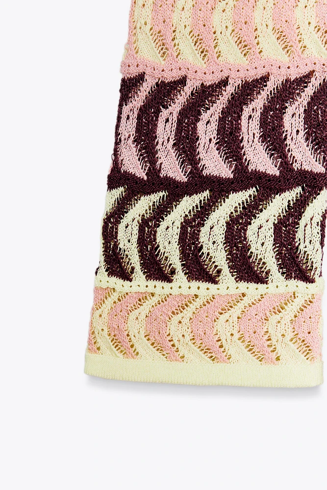 TEXTURED KNIT MINI DRESS