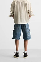 BAGGY FIT CARPENTER DENIM SHORTS