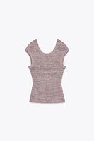 TOP EN MAILLE TEXTURÉE