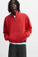 SWEAT À COL ZIPPÉ