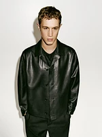 Veste légère courte en cuir nappa - Limited Edition