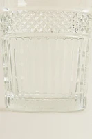 RAISED DESIGN GLASS TUMBLER