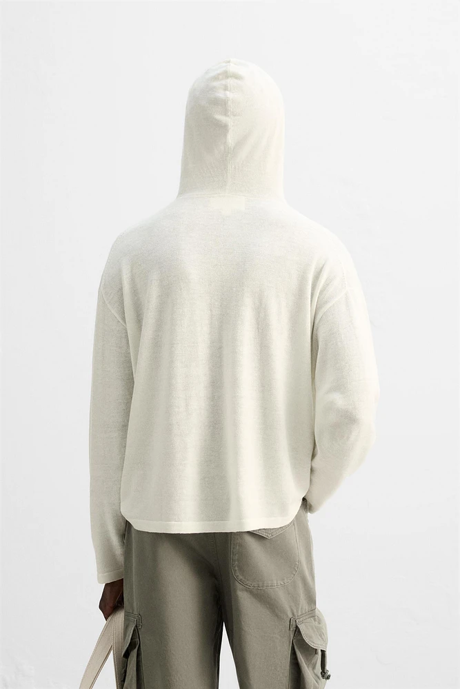 LINEN - WOOL HOODIE