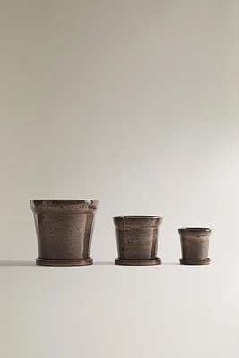 POT GRÈS SOUCOUPE JARDIN