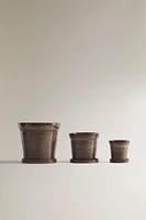 POT GRÈS SOUCOUPE JARDIN