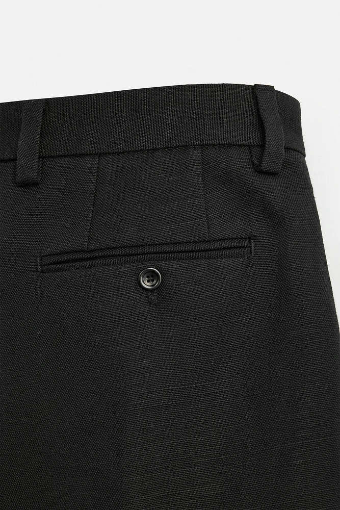 LINEN-COTTON REGULAR FIT SHORTS LIMITED EDITION