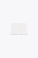 CREPE BUTTON SKORT