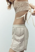 LACE-UP BACK TOP