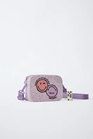 SMILEYWORLD ® RUBBERIZED CROSSBODY BAG