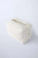 STARS PADDED TEXTURED TOILETRY BAG