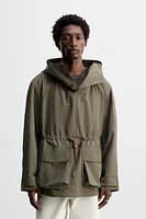 PARKA AVEC POCHE KANGOUROU TECHNIQUE