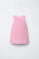 ROBE EN MAILLE FRAISES AU CROCHET