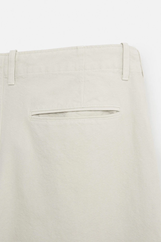RELAXED FIT SUIT PANTS