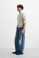 BASIC TEXTURED KNIT SWEATER