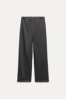 STRAIGHT LEG FLEECE PANTS