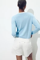 CONTRAST TRIM KNIT JACKET