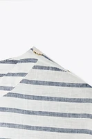 CHEMISE À RAYURES AVEC LIN