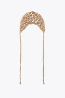 BEADED CROCHET SKULLCAP HAT