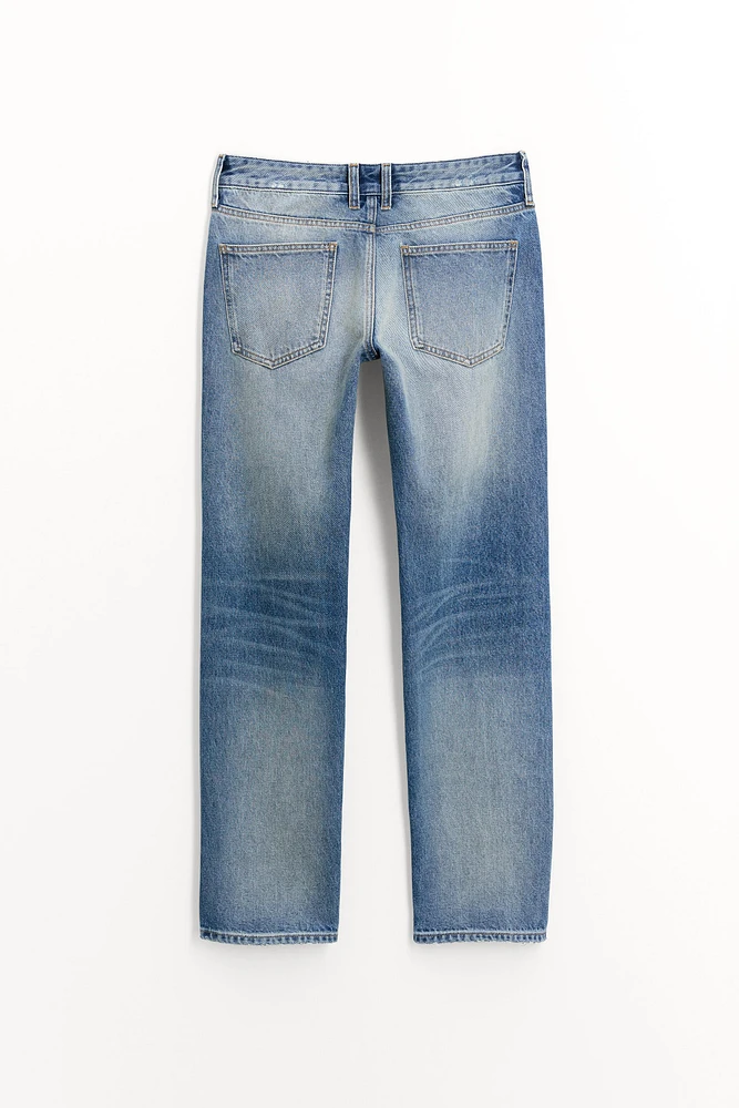 STRAIGHT CUT MID RISE JEANS ZW COLLECTION