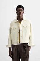 VESTE JACQUARD TEXTURÉE