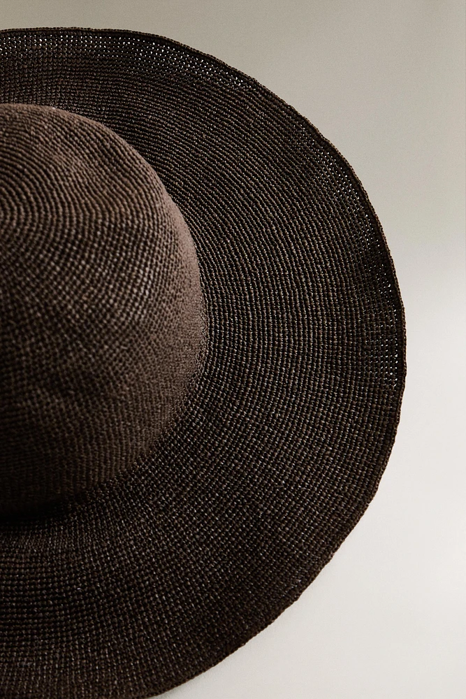 WOVEN PAPER BEACH HAT