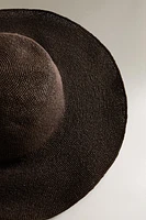 WOVEN PAPER BEACH HAT