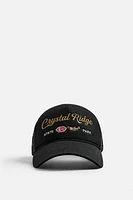 CONTRAST EMBROIDERED CAP