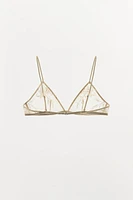 BRASSIÈRE TRIANGLE EN DENTELLE BRODÉE