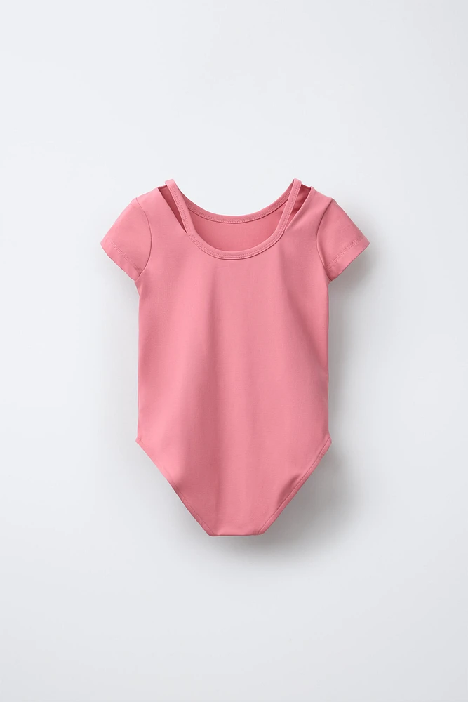 PLAIN SHORT SLEEVE BODYSUIT