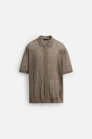 CHEMISE EN MAILLE STRUCTURÉE