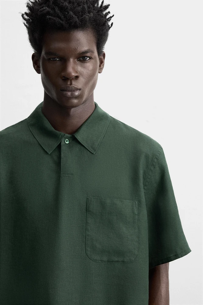 100% LINEN POLO SHIRT