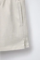 RIBBED T-SHIRT AND HEAVY BERMUDA SET