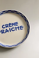 ASSIETTE À PAIN CÉRAMIQUE CRÈME FRAICHE