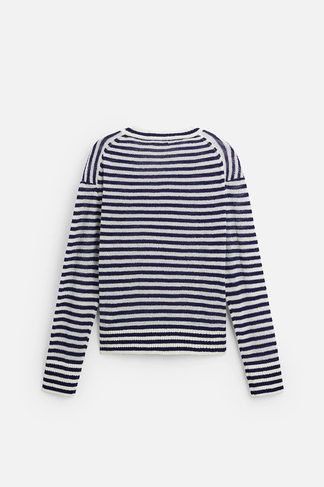 STRIPED JACQUARD SWEATER