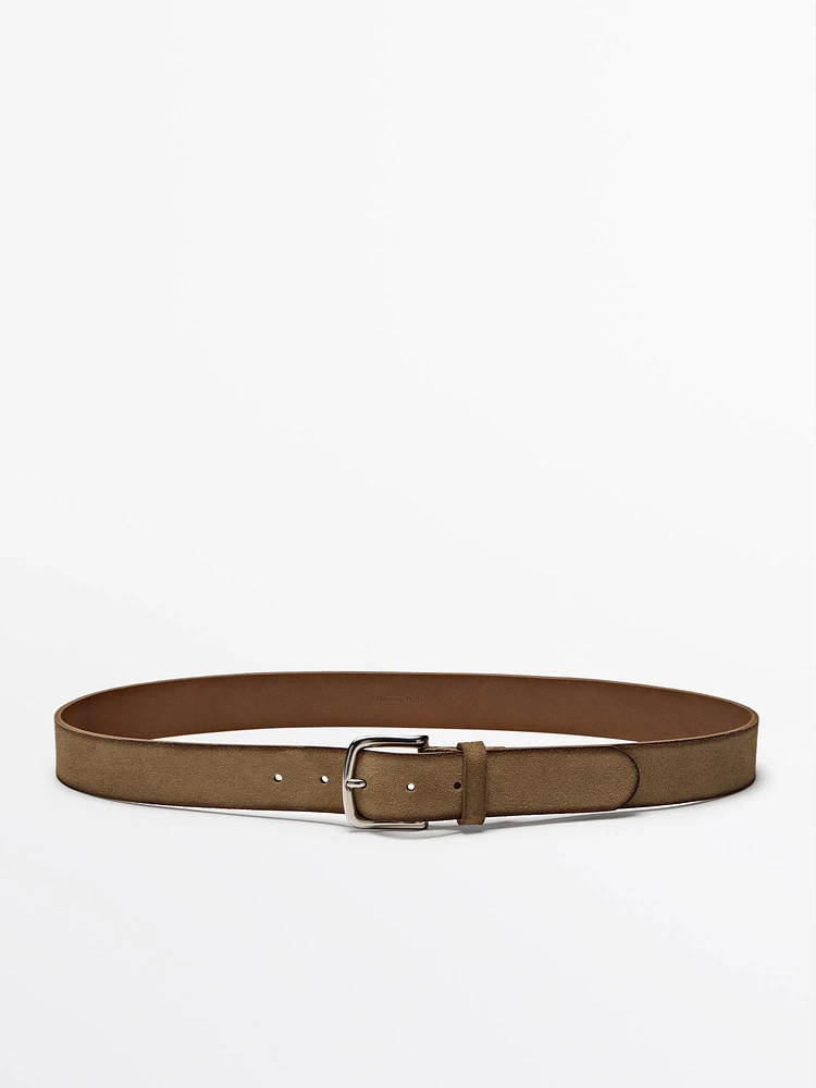 Plush nappa belt