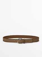 Plush nappa belt
