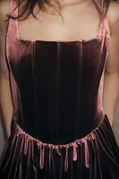 RUCHED CORSET DRESS