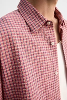 CHEMISE À CARREAUX EN SEERSUCKER